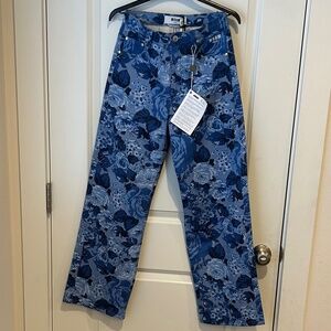 NWT MSGM Floral Jeans
